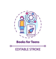 Books For Teens Concept Icon