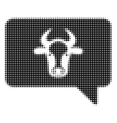 Cow Message Halftone Icon