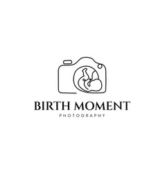 New Born Baby Pgotography Business Logo Design