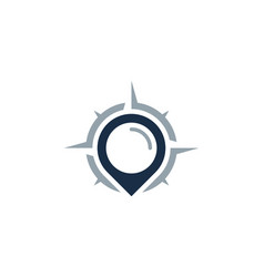 Point travel logo icon design Royalty Free Vector Image