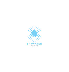 Spider Drop Water Logo Icon Design