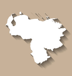 Venezuela Country Map Silhouette