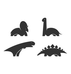 Dinosaur Logo Design Element Jurassic Park World