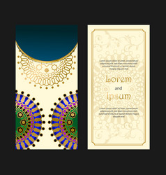 Elegant Mandala Wedding Invitation Card Concept