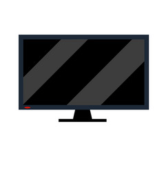 Flat Television Modern Tv Black Screen