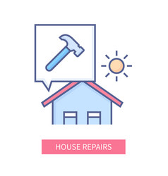 House Repairs - Modern Line Design Style Icon