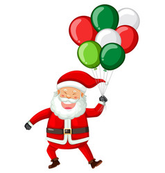 Santa Claus Holding Balloon