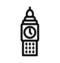 Big Ben Thick Line Icon For Personal