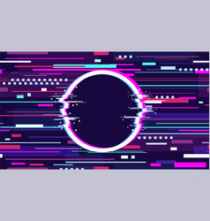 Glitch Digital Background Dark Television Banner