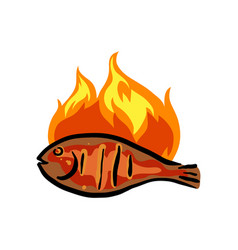 Bbq Fish Logo Icon