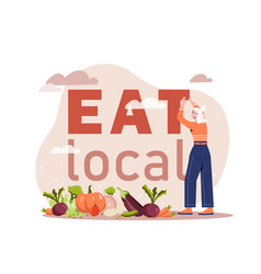 Eat Local Concept