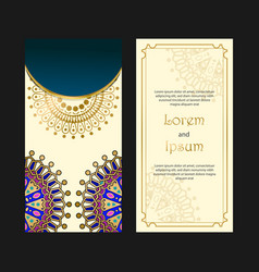 Elegant Mandala Wedding Invitation Card Template