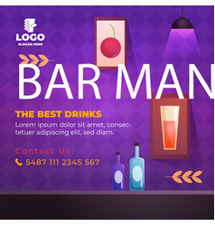 Gradient Barman Posts Set