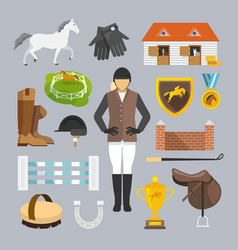 Jockey Icons Flat