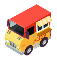 Italian Food Icon Isometric Bright Vehicle