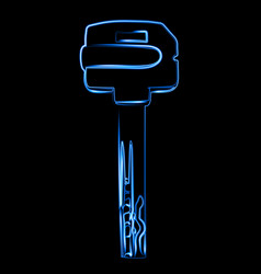 Key With Neon Effect