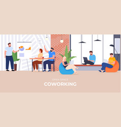 People Work Together In A Coworking Center People