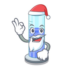 Santa Graduated Cylinder On For Cartoon Trial