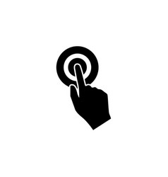 Touch Hand Flat Icon