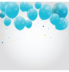 Color glossy balloons background Royalty Free Vector Image