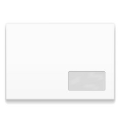 Envelope Front View Blank White Paper Mockup