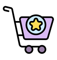 Shop Cart Icon Flat