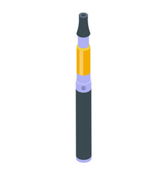 Smoke Pen Icon Isometric Vape Cigarette