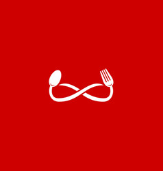 Infinity Eat Unlimited Food Logo Icon Symbol