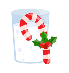 Milk With Candy Cane