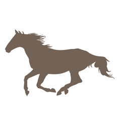 Fast Horse Silhouette Element