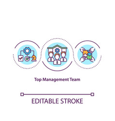 Top Management Team Concept Icon