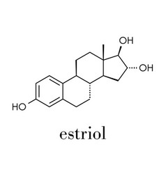 Estriol Oestriol Human Estrogen Hormone Molecule