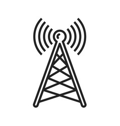 Mast Transmitter Isolated Broadcasting Tower Icon