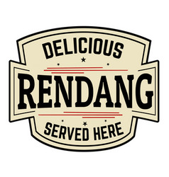 Rendang Sign Or Stamp