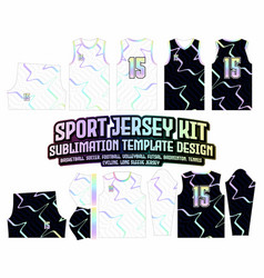 Abstract Contour Gradient Jersey Design