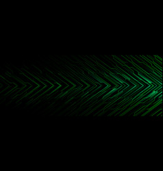 Abstract Green Circuit Power Cyber Arrow