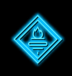 Fuel Carrying Truck Neon Glow Icon