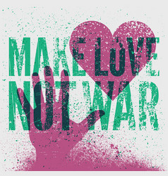 Anti War Pacifist Peaceful Vintage Grunge Poster