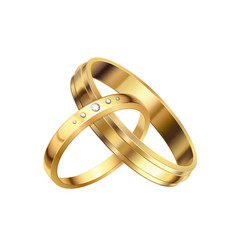 Wedding Rings Crossed Composition