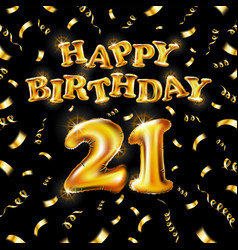 21 Happy Birthday Message Made Golden