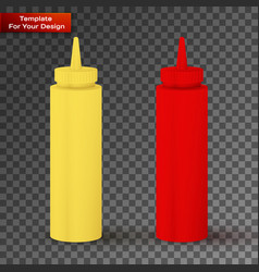 Bottles Of Ketchup And Mustard