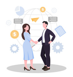 Business Partners Handshake Concept