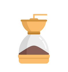 Coffee Grinder Icon Flat Cafe Drink