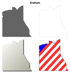 Graham County Arizona Outline Map Set