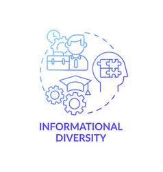 Informational Diversity Concept Icon