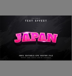 Japan Text 3d Pink Gradient Effect