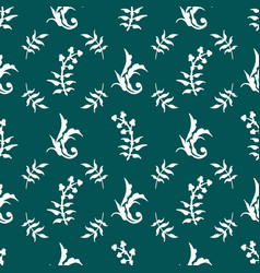 Nature Green Background Floral Pattern