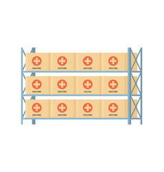 Coronavirus Vaccine Storage Rack Warehouse