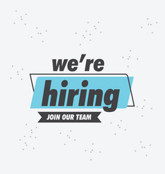 We Are Hiring Poster Banner