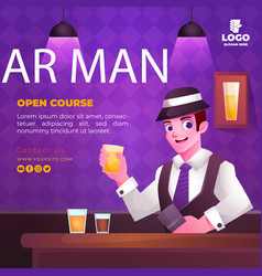 Gradient Barman Posts Set